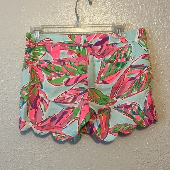 LILLY Pulitzer Pink and Blue The Buttercup Shorts Size 0 - Picture 3 of 7